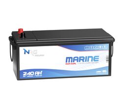 NRG Premium Marine AGM DUAL Μπαταρία Σκάφους 240Αh 1700A 2100wh 12V / battery-expert.gr