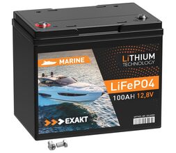 Μπαταρία Σκαφών Λιθίου Exakt Marine Lithium LifePO4 100Ah / battery-expert.gr