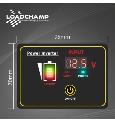 LOADCHAMP Τηλεχειριστήριο για INVERTER 12V / battery-expert.gr