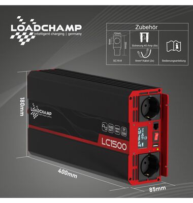 Inverter Καθαρού Ημιτόνου 1500W 12V Μονοφασικό| battery-expert.gr