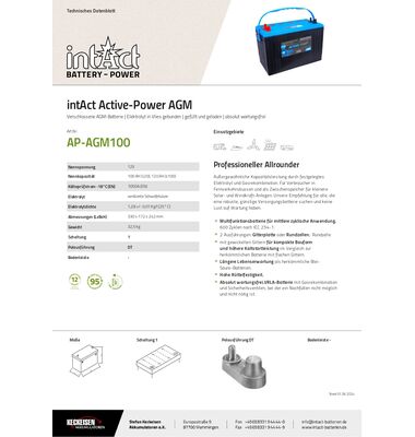 AGM Power Μπαταρία Σκάφους 120Αh | battery-expert.gr